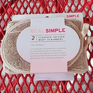 Flaxseed body scrubbers